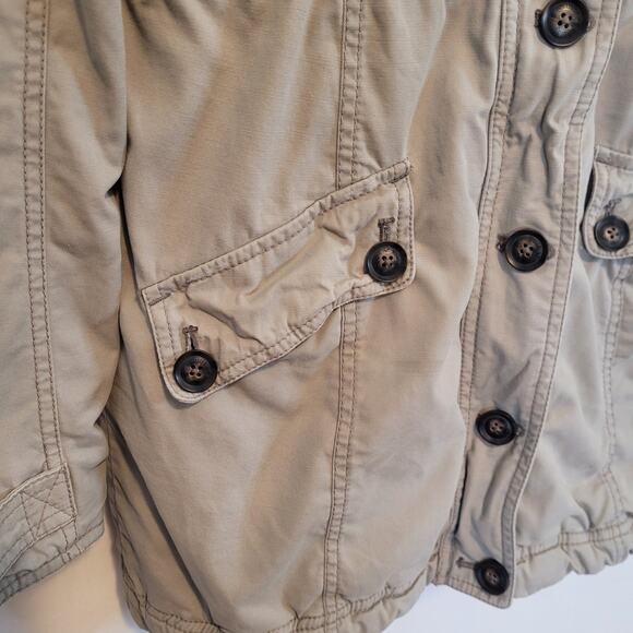 Hollister Women's Hooded Parka Jacket - Gray - Picture 4 of 13